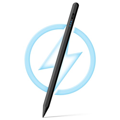 Stylus Pen for iPad 9th&10th Generation - iPad Pencil 2nd Generation, Fast Charge Active Pencil Compatible with 2018-2024 Apple iPad Pro11&12.9 inch, iPad Air 3/4/5,iPad 6-10,iPad Mini 5/6 Gen-White
