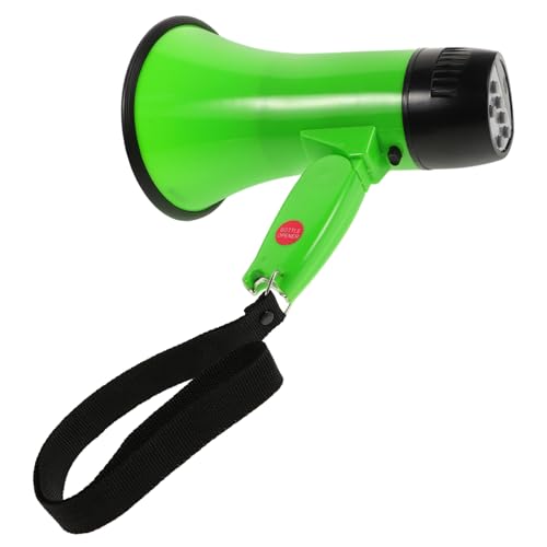 BESPORTBLE Portable Megaphone Speaker 25w Rechargeable Flashlight 240s Recording for Outdoor Events Security Cheerleading