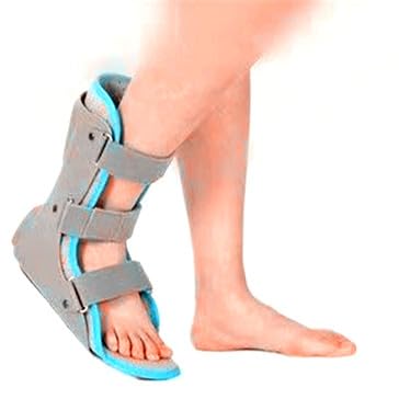 Ankle Foot Orthosis Brace, Walking Boot, Adjustable Support with Straps, Protective Medical Recovery Boot (M, Left)