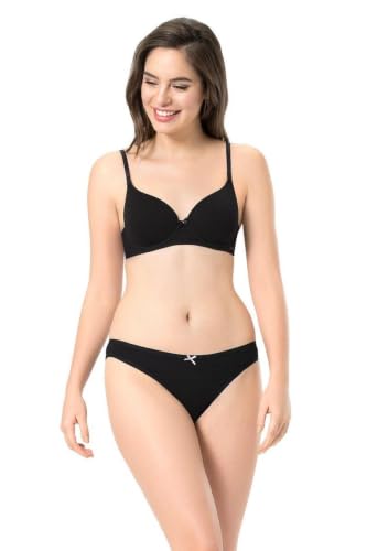 Image of Amante Every de Red Solid Underwired Lightly Padded Everyday Bra
