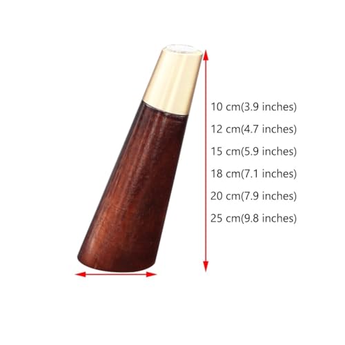 Patas de madera de caucho para muebles clásicos de 3,9 pulgadas 7