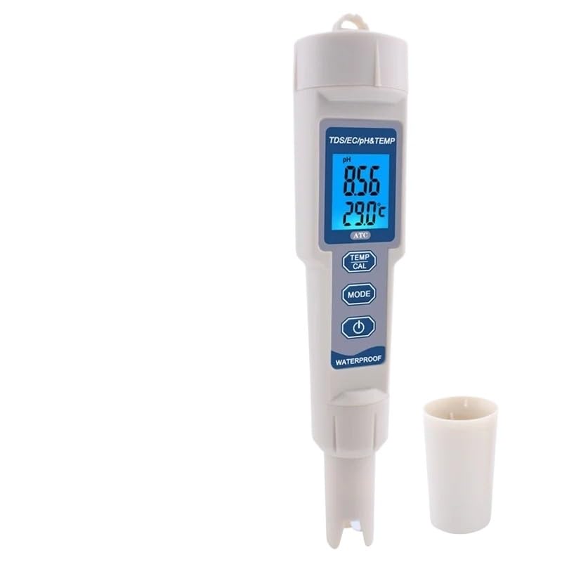 4 in 1 PH Meter Digital PH TDS EC Temperature Water Quality Tester Water Test Pen TDS Analyzer for Swimming Pool Aquarium