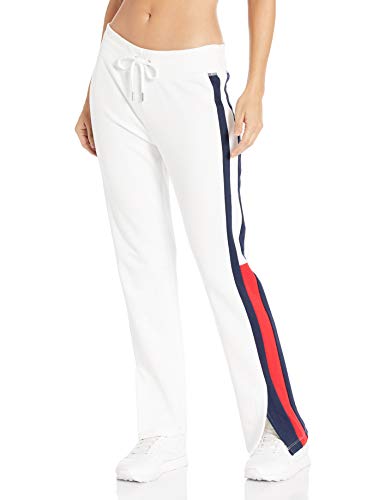 Tommy Hilfiger Women's Vented Track Pant, White Flag Panel, Small