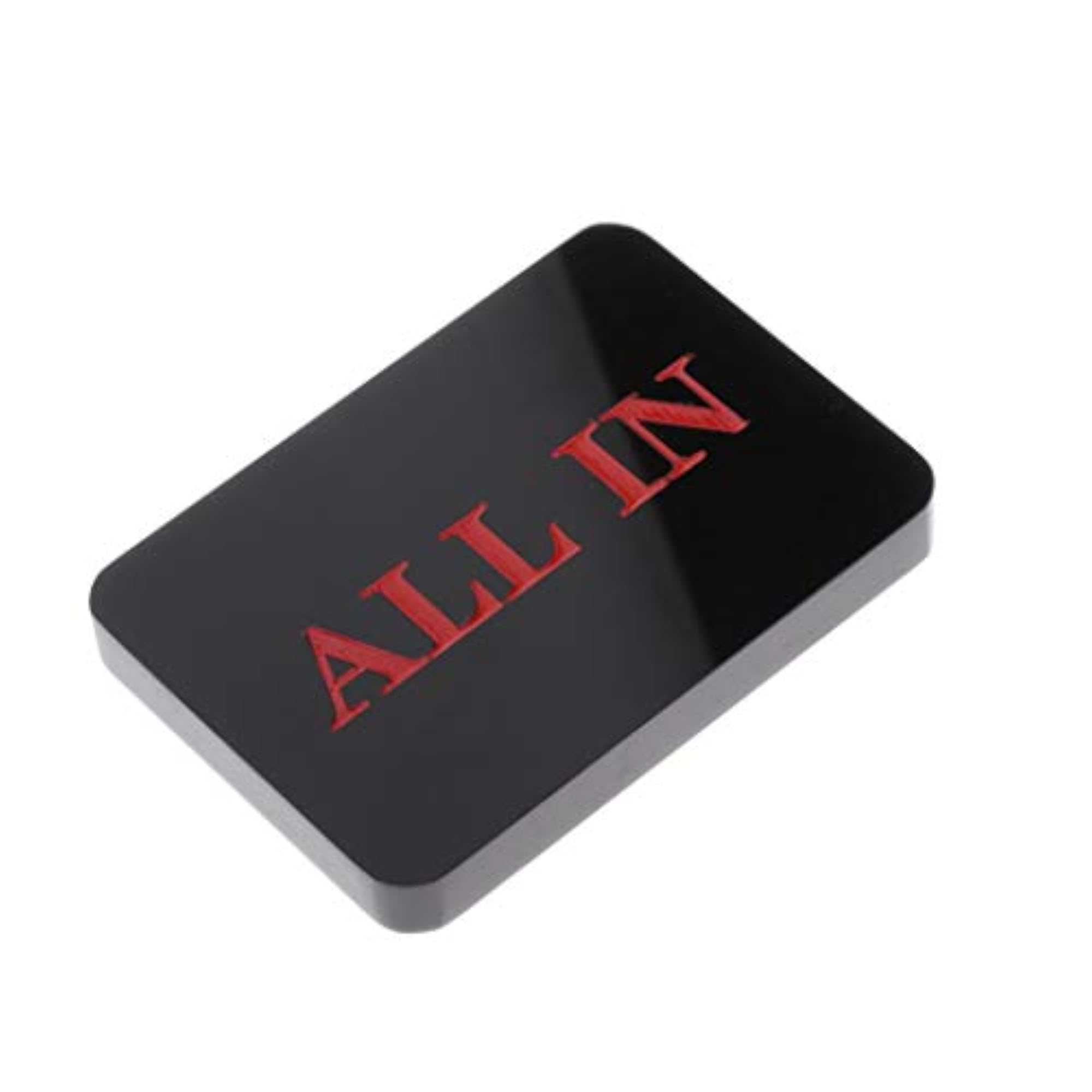 Acrylic Cards Poker Game All-in Chip Button Casino Props
