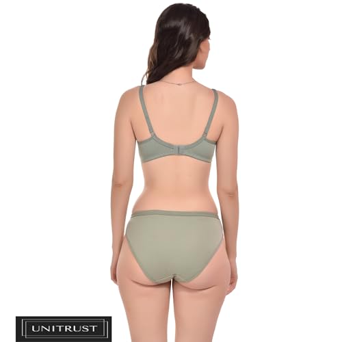 Image of Unitrust Premium Lightly Padded Bra with Matching Panty Set Ultra Soft Lingerie Set
