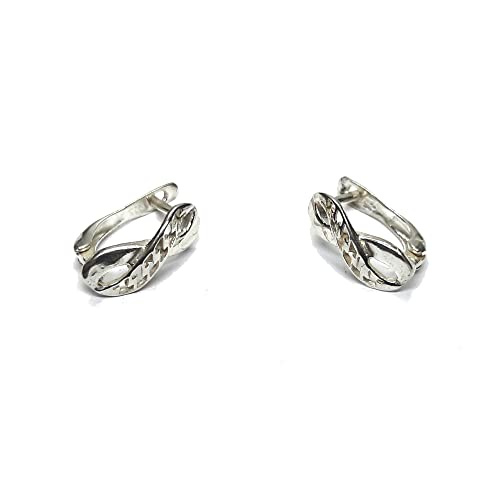 Boucles d'oreilles infini argent 925 poinçonné le cadeau parfait pour célébrer l'amour