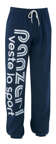 Pantalon Jogging Panzeri Uni H - Bleu Marine/Blanc M
