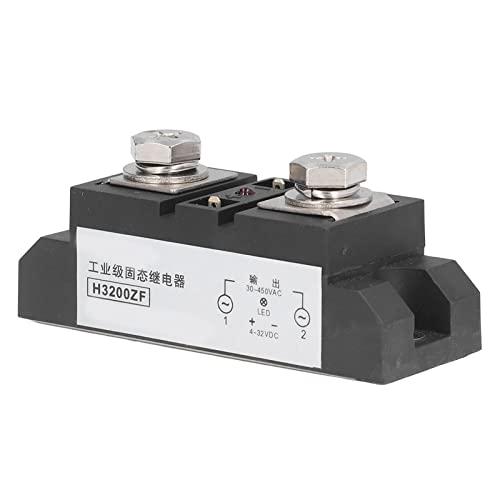 200A Industrial Solid State Relay, 4 to 32VDC Input 30 to 450VAC Output 2500V Insulation Withstand Voltage Industrial SSR