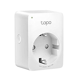 TP-Link Tapo WLAN Smart Steckdose Tapo P100, Smart Home WiFi Steckdose, Alexa Zubehör, funktioniert mit Alexa, Google Home, Tapo App, Sprachsteuerung, Fernzugriff, Kein Hub notwendig, Mini, Weiß