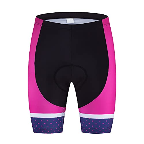 sponeed Conjunto feminino de shorts de ciclismo feminino camisas e calças de ciclismo EUA GG roxo pr