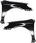 Evan-Fischer Front Fender Compatible with 2003-2008 Toyota Corolla Driver and Passenger Side