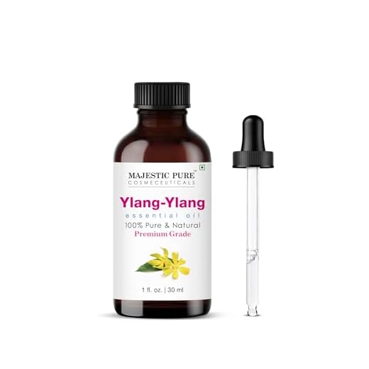MAJESTIC PURE Ylang Ylang Essential Oil - Therapeutic Grade - 100% Pure & Natural - Ylang Ylang Oil for Hair, Skin, Aromatherapy, Diffuser, Massage Oil, Candles and Soap Making - Made in USA, 1 fl oz