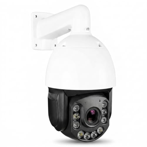 Image of HANUTECH Indoor-Outdoor 5MP Biggest 36x Zoom Dome Pantilt PTZ CCTV Security Camera Dual Audio Auto Motion Tracking Surveillance Camera, 2 Way Communication, IP66 Waterproof