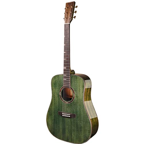 Guitare acoustique 41″ pour débutant adulte ado pleine taille Guitarra Acustica avec sac de transport, accordeur, médiators, cordes, capodastre, tissu, sangle – Vert - Les Beatles, Paul McCartney, John Lennon, RIngo Starr, George Harrison Guitare acoustique 41" pour débutant adulte ado pleine taille Guitarra Acustica avec sac de transport, accordeur, médiators, cordes, capodastre, tissu, sangle - Vert