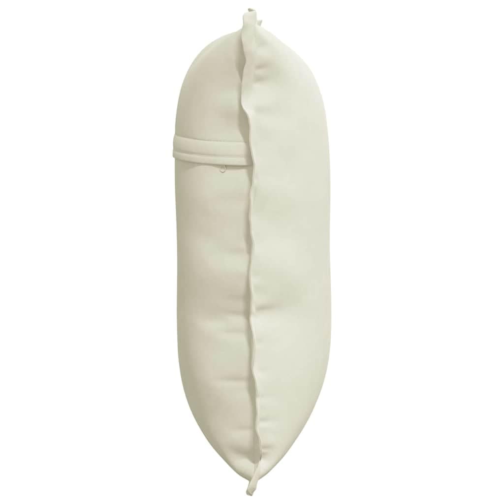 Poduszka na oparcie, kremowa, 60 x 50 cm, sztruksowa poduszka z wypełnieniem poliestrowym, zdejmowana poszewka, ergonomiczna poduszka do czytania na sofę, łóżko, do biura, salonu, relaksująca