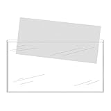 Selbstklebetaschen transparent | DIN lang, A4, A5 oder A6 | Breite Seite offen | 20 oder 100 Stück | Klarsichthüllen zum Kleben/DIN lang 100 Stück