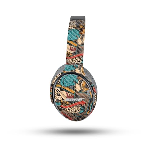 Image of MightySkins Skin Compatible with Bose QuietComfort 35 II Headphones - Puppy Fall | Protective, Durable, and Unique Vinyl Decal wrap Cover | Easy to Apply, Remove, and Change Styles