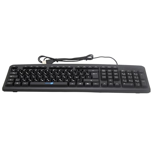 Clavier USB filaire universel SIMPLETEK avec stickers pour disposition russe QWERTY