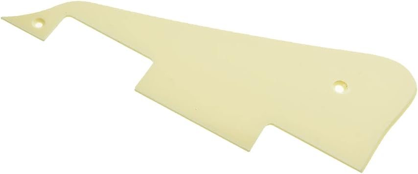 Dopro Single Cream 1 Ply LP Guitar Pickguard with Chrome Bracket for Epiphone Les Paul
