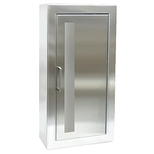 JL Industries 1033V10 Cosmopolitan Series Surface Mounted Fire Extinguisher Stainless Steel Cabinet