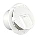 Thetford|B&B Molders RV Replacement Parts and Accessories Camper Round Electrical Cable Cord/Jack Cover Hatch with Back Polar White PN 94328