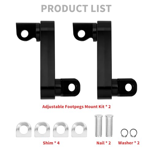 Extensions pour Harley et kit de montage réglable contre l'inconfort - 6