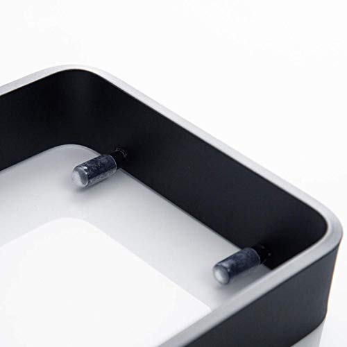 Étagère de salle de bain en verre trempé 6mm et aluminium de 55cm