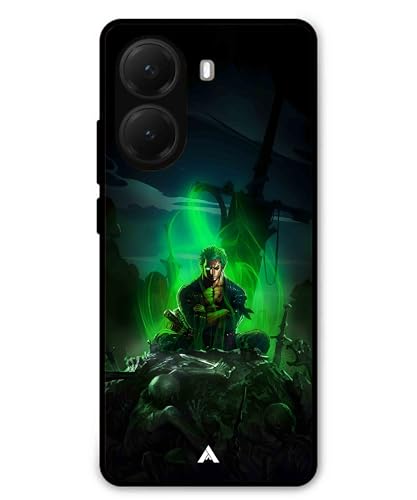 Image of Premium Anime 1 Case for Poco X7 Pro (Glossy Finish) Soft-Touch Metal TPU Back Cover, Shockproof, Designer, Aesthetic Mobile Phone Case