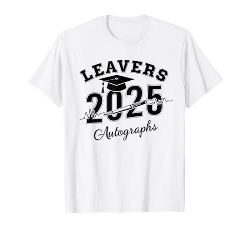 Leavers 2025 Autographes pour les sortants de l'école 6 et 11 T-Shirt