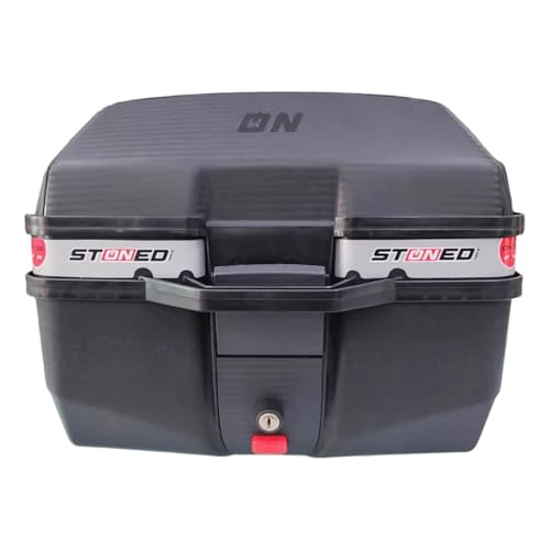 Baú Bauleto 35 Litros Com Base Universal Preto ou Cinza (Cinza)