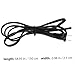 Homoyoyo 2-Pack 1.5m Power -Prong Extension Cable Plug Copper Wire Appliance Cord for Dishwasher Power Tools and Lamps