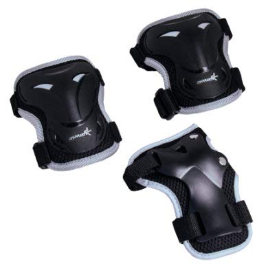 authentic sports & toys GmbH Muuwmi Protectors Set Size XS, Unisex, 271, Black, XS