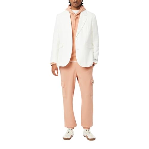 Lacoste Men's Regular Fit Non-Brushed Fleece Cargo Sweatpants4