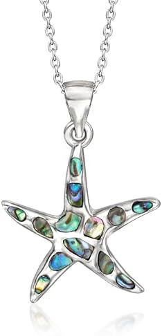 Ross-Simons Abalone Shell Pendant Necklace in Sterling Silver. 18...