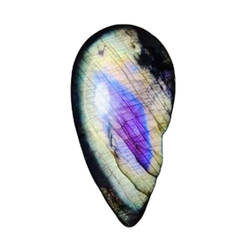 Labradorite arc-en-ciel naturelle 55mm, cabochon poire calibré sans fissure pour bijoux DIY