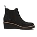 Athlefit Women's Chelsea Wedge Boots Elastic Platform Lug Sole Slip on Wedge Ankle Black Booties Size 8.5