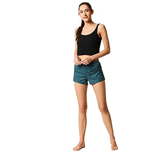 Image of Bewakoof Women's All Over Printed Loose Fit Casual Boxers | Shorts | Casual Wear | Regular Fit