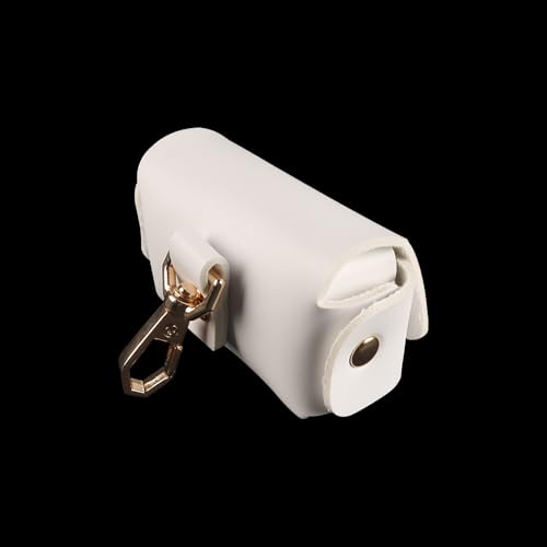 Sarini Ehering-Aufbewahrungstasche, Lederhalfter, Ehering-Tasche, Haustier-Hund, Ehering-Box, Weiß