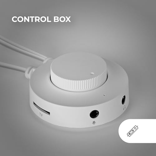 Altavoces Bluetooth Mars Gaming MSRGB2 con sonido DSP y luces RGB para tu escritorio gamer blanco 5