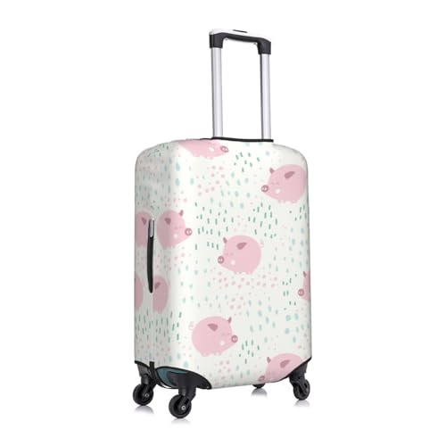 Cute Pigs Luggage Cover Anti Scratch Dirt Waterproof Elastic Travel Luggage Cover Protector Suitcase Cover for Suitcase Tsa Approved Fit 18-32 Inch Luggage2