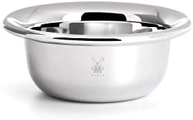 MÜHLE Shaving Soap Dish - Chrome Plated Stainless Steel Bowl, Luxury Shave Accessory for Men