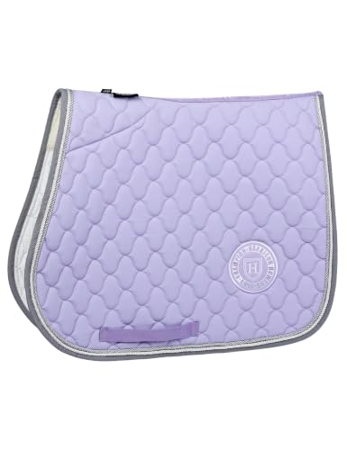 Harrison Howard English Saddle Pad for Horses, Cushioned Breathable Riding Pad, High Wither Contoured All Purpose Lavender