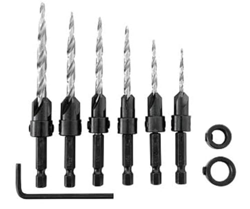 Irwin Tools 1882792 SPEEDBOR Countersink Wood Drill Bit 8-Piece