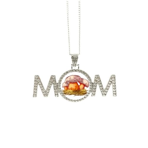 Collier champignon bleu : finis les cadeaux banals, surprenez votre maman