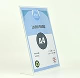5 x A4 Portrait Menu Sign Holder Angled Acrylic Perspex Table Display Stand Copyholder - 100% Recyclable! Handmade in The UK! - Image 7
