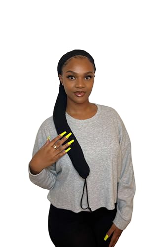 Hairweave Sleeve By Bellarus Beauty | Breathable Mesh Hair Cover for Braids Locs & Protective Styles | Anti-Slip Stretchy Protects Styles Overnight | Multiple Colors (Black)