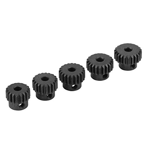 Jacksing Pignons de Moteur, oxydation anodique 15T 17T 19T 21T 23T 48DP RC Car Gear pour Voiture télécommandée 1/10(18T/19T/20T/21T/22T) Cover