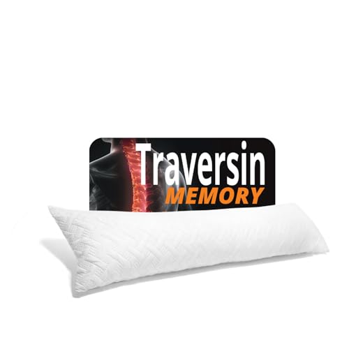 Traversin 140 Cm Ferme Polochon pour Dormir sur Le côté/Traversin 140 cm Memoire De Forme Enfant/Adulte (1 Personne ou 2 Personnes) - Oreiller Traversin avec Housse...