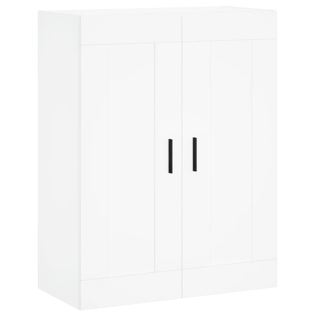 vidaXL Armario de Pared Madera de ingeniería Blanco 69,5x34x90 cm, Armario, Armario Colgante, Armario Auxiliar, Armario de almacenaje