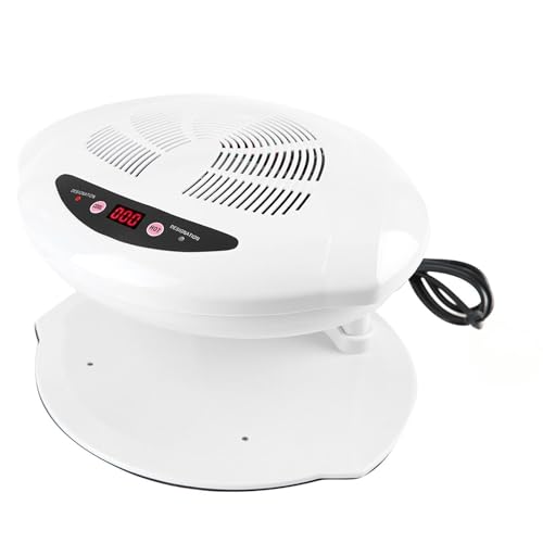 Secador de uñas con aire caliente y frío, máquina de secado de esmalte de uñas con ventilador, aspiradora de manicura con sensor inteligente Fuerte poder de succión